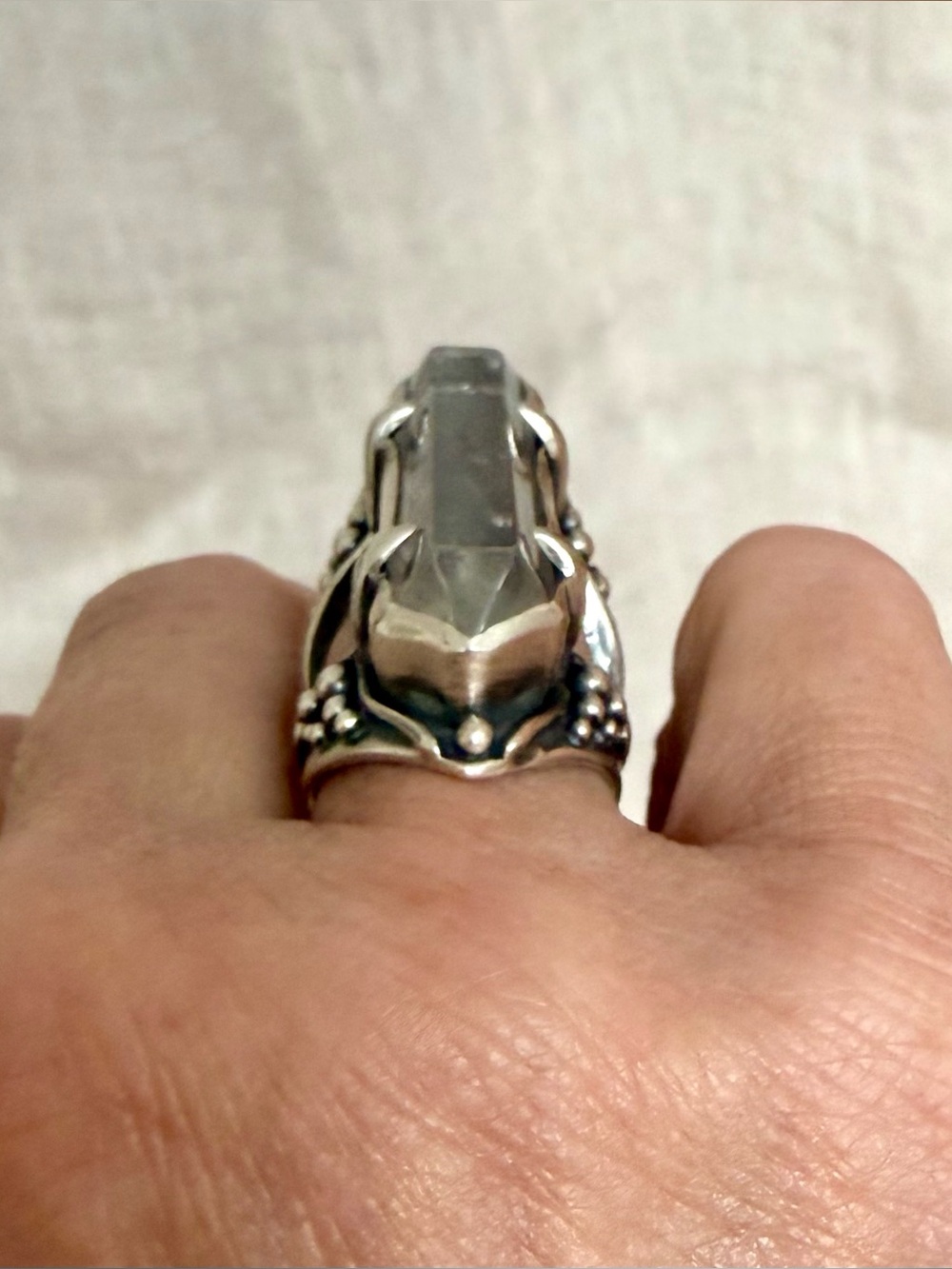 Acid Queen Jewelry Open Amplifier Ring, US 6.5 - Picture 7 of 16